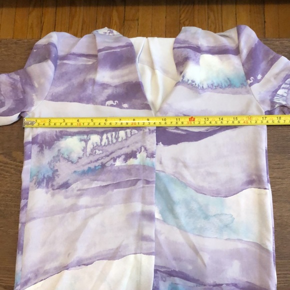 Babaton power blouse watercolour landscape print - Picture 6 of 12